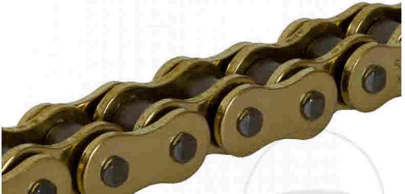 JMT X-Ringkette offen mit Nietschloss 525X2 gold 112