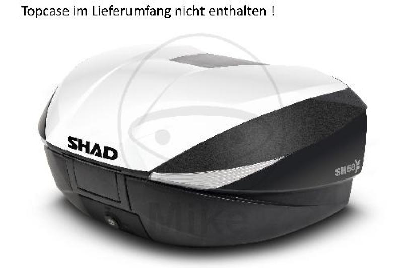 Topcase Deckel, Shad, SH58 Carbon weiß