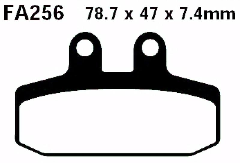 Bremsbelag - Satz Redstuff TT Carbon/Grafit (organisch) (EBC), FA256TT