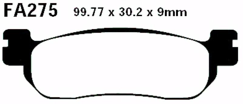 Bremsbelag - Satz Blackstuff (organisch) (EBC), FA275