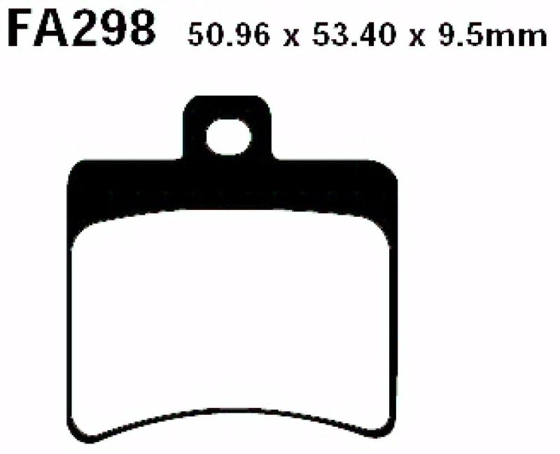 Bremsbelag - Satz Blackstuff (organisch) (EBC), FA298