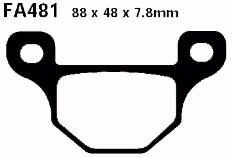 Bremsbelag - Satz Blackstuff (organisch) (EBC), FA481