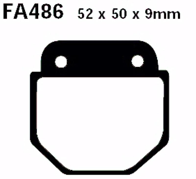 Bremsbelag - Satz Blackstuff (organisch) (EBC), FA486